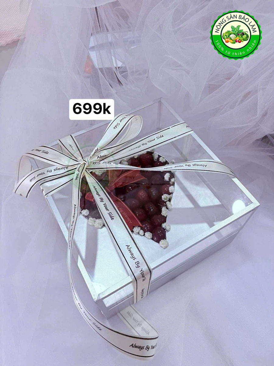 Quà Trái Cây - Hộp Vuông - Trái tim 699 - Nông Sản Bảo Lâm